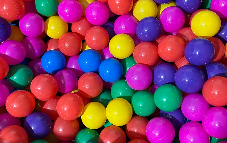 Multi color BPA Free Crush Proof Plastic Soft Ocean Ball Pit Pool Ball Fun Toys For Toddlers And Kids